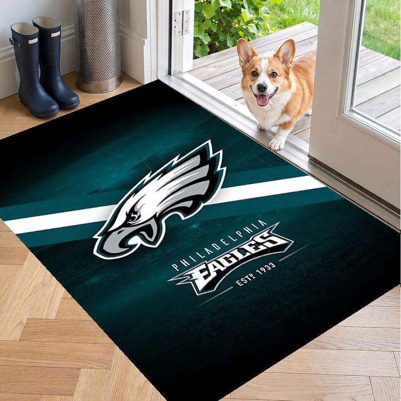 Мягкий напольный ковер с узором Philadelphia Eagles, ковер для гостиной, декоративный коврик для украшения дома