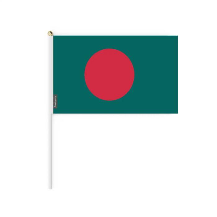 Drapeau - Bangladesh - Mini Drapeau 20x30 Cm - 100 Pièces - Polyester - Extérieur