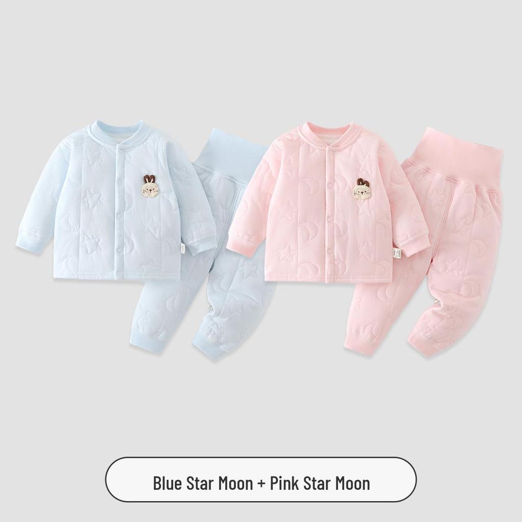 Джинци Квилтед Детский Комплект - Осень/Зима Теплая Раздельная Одежда и Нижнее Белье