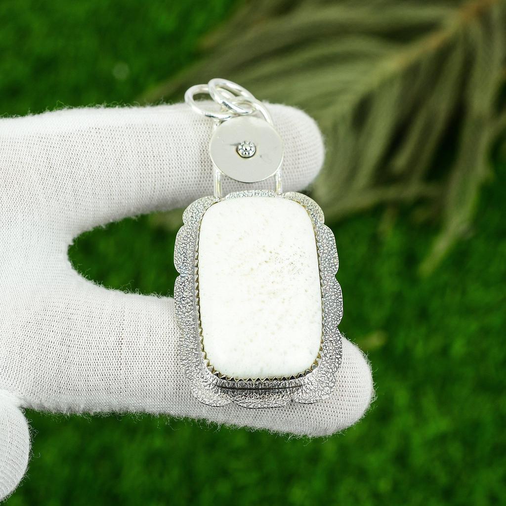 Распродажа ко Дню матери Сияющая чакра короны Камень сколецит Серебро 925 пробы Свадебная подвеска