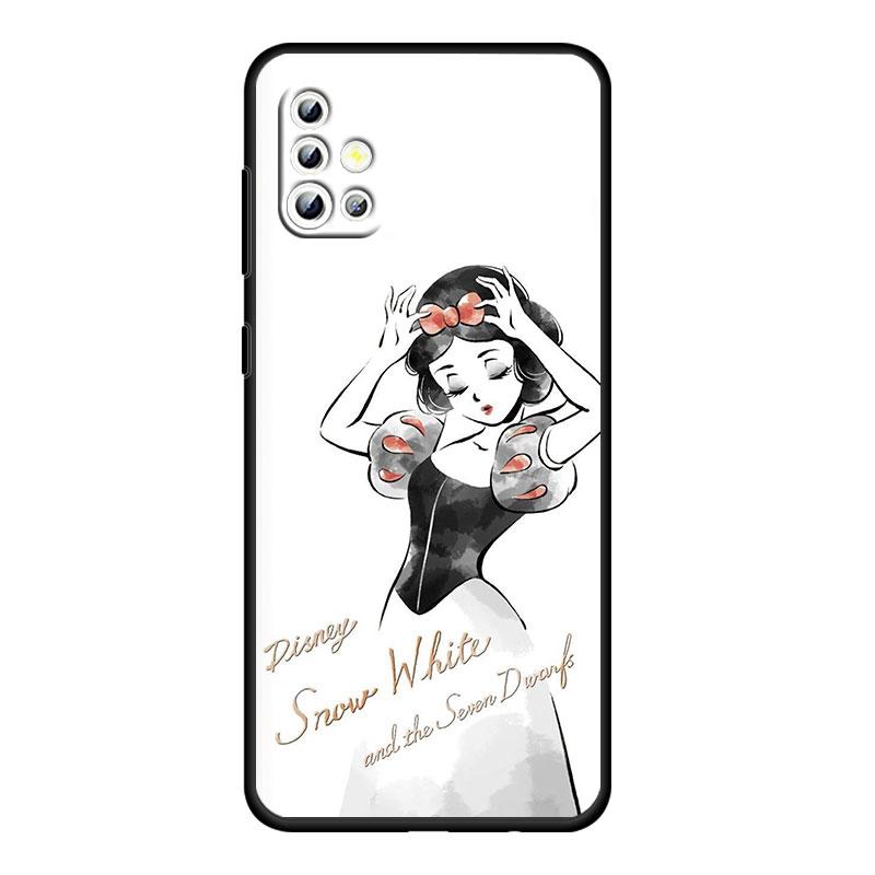 Мультфильм принцесса для Samsung Galaxy A73 A54 A52S A72 A71 A52 A51 A22 A32 A21S 4G 5G силиконовый мягкий черный чехол для телефона