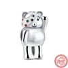 New Panda Owl Unicorn Lucky Cat Dog Lion Elephant Animal Beads Fit Charm Bracelet Women 925 Silver Jewelry