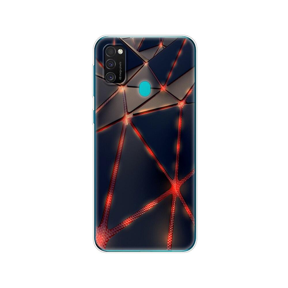 Чехол для Samsung M21, 6,4 дюйма, силиконовый мягкий чехол из ТПУ для Samsung Galaxy M21 M 21 SM-M215FZGUSER m215, задняя сумка для телефона, защитный чехол