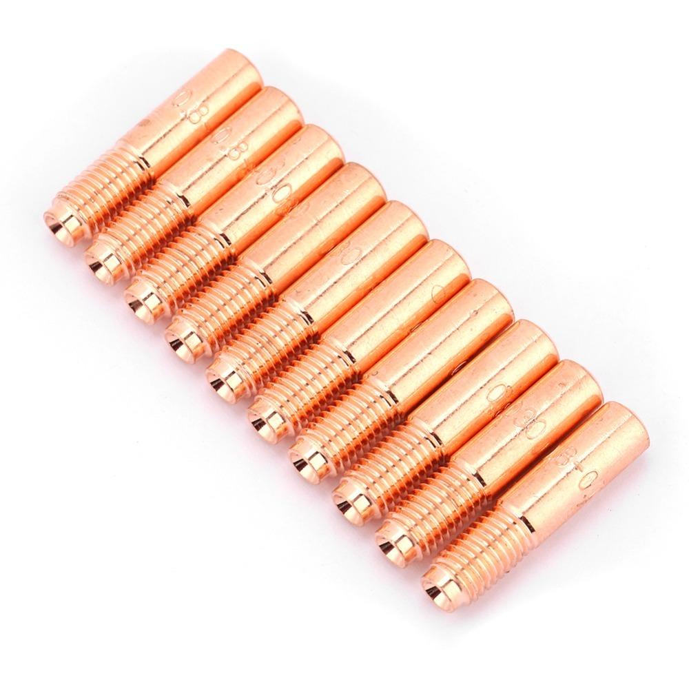 10pcs 0.030 Inch Diameter MIG Welding Contact Tips For Stable Welding Performance