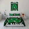 Green Shamrock Good Luck Set Bedding Duvet Cover Set Duvet Cover Pillowcases (1 * Duvet Cover 2 * Pillowcases, without duvet insert)