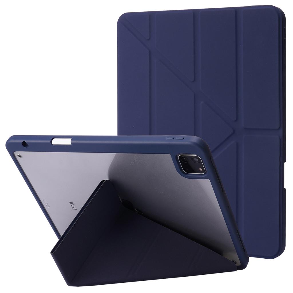 For iPad Pro 13 (2025)/13 (2024) Case Origami Stand Leather Tablet Cover with Auto Wake/Sleep -  Baby Blue