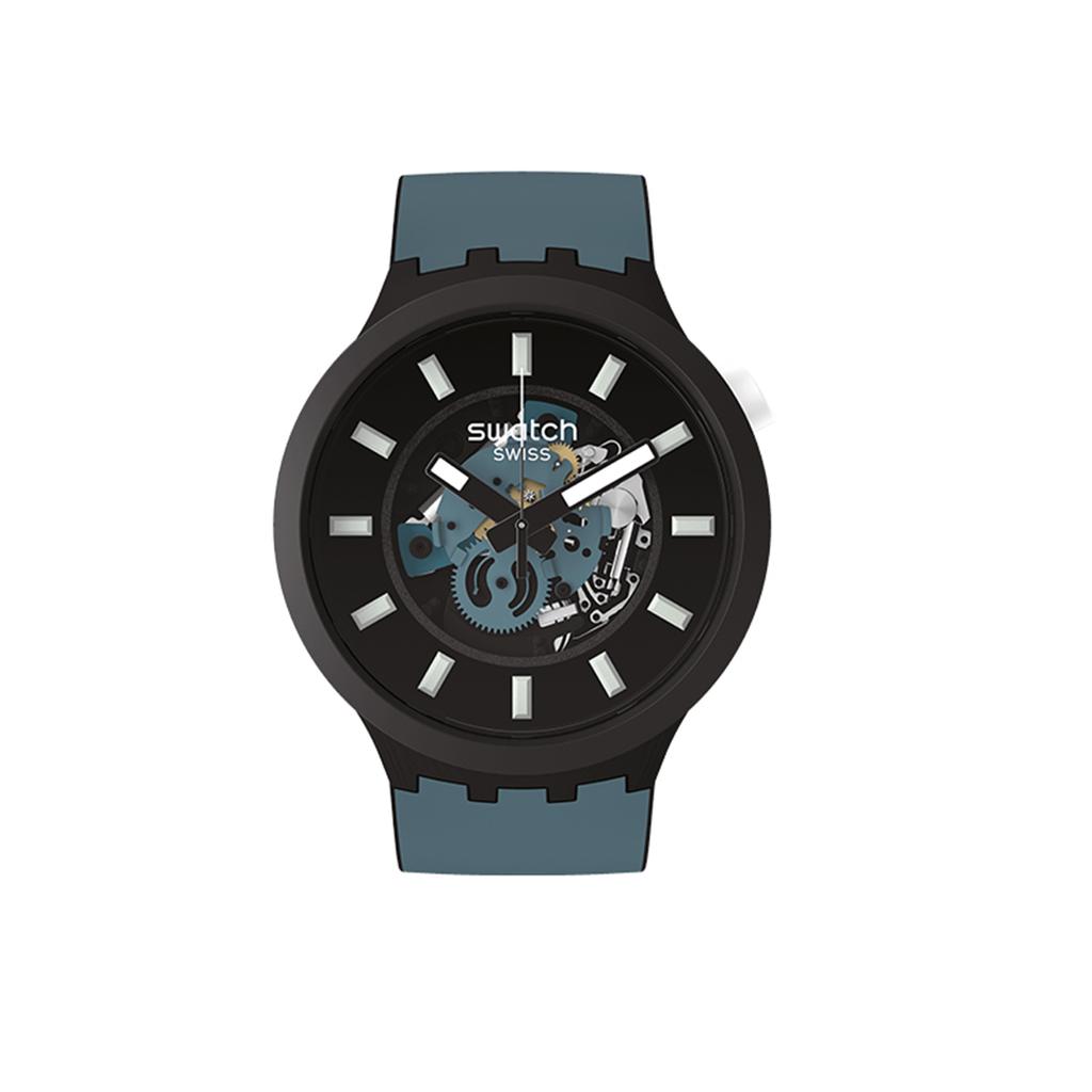 Swatch Унисекс 47мм Черные Часы SB03B107 SB03B107
