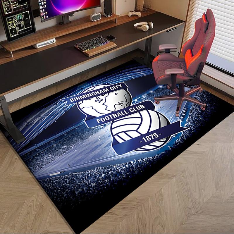 Birming-ham Football Club Printed Area Rug for Office, Chair Rug, Decorative Carpet Floor Mat, Large Size Fan gifts Christmas gifts