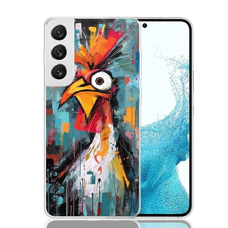 Chicken Hen Rooster For Samsung Galaxy S25 S24 S23 S22 Ultra Phone Case S21 Plus S20 FE S10 + S25Edge Fundas Cover Galaxy S25 S2