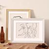 Vintage Wall Mounted Photo Frame A3/A4 Paper Oil Painting Outer Frame for Sketch Puzzle Decorative Artwork