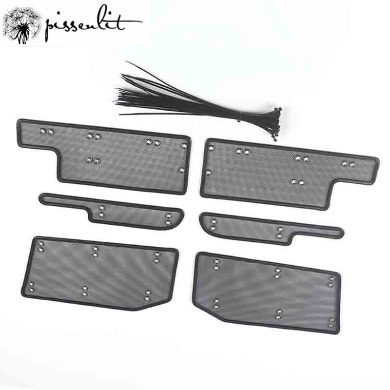 For Toyota Alphard AH30 2019 2020 2024 Car Accessory Front Grille Insert Net Anti-insect Dust Garbage Proof Stainless Cover