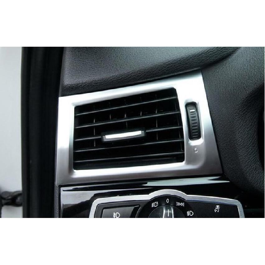 ABS Silver Left And Right Air Outlet Vent Trim For BMW X3 F25 X4 F26 2011-2017