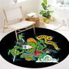 Круглый ковер Rat Fink, Ковер для гостиной, спальни, дивана, игровой комнаты, Нескользящий коврик для пола