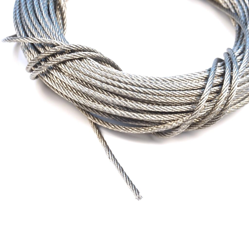 BWR5474-1 Window Regulator Repair Cable Steel Wire Rope 7x7 Diameter: 1.7 mm Length : 10 meter for Car Window Regulator