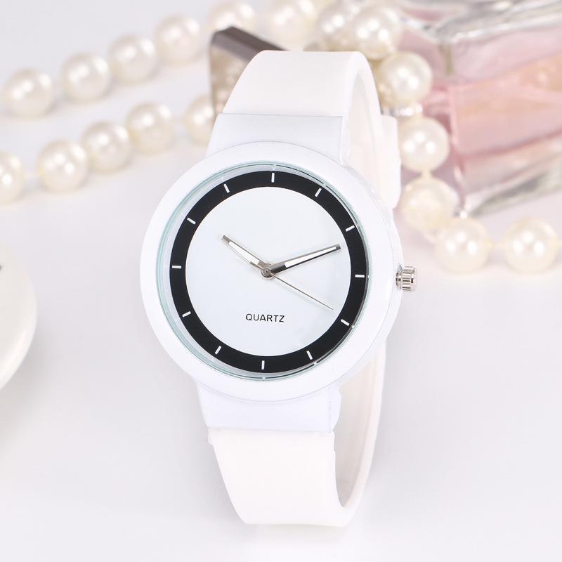 Fashion Silica Gel Strap Unisex Wristband Student Quartz Analog Watches Accessories