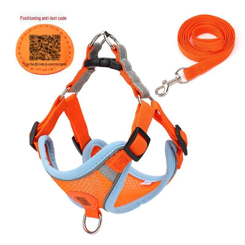 Светоотражающий комплект поводков и шлейки для собак мелких и средних пород - конструкция, препятствующая выскальзыванию