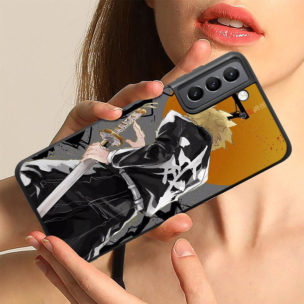 Чехол для телефона Samsung Galaxy S9 S8 S10 S21 S22 S20 Plus Ultra S21fe S10e Note 20 10plus, мягкие задние чехлы из ТПУ с аниме «Убийца демонов»