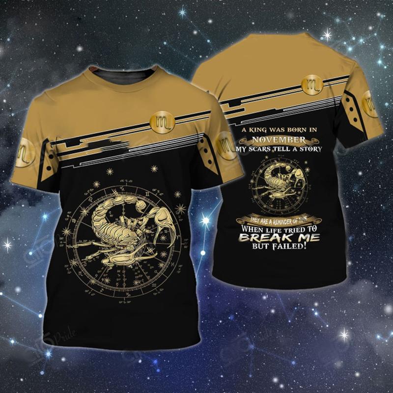 Мужская футболка с изображением животных, летняя футболка с короткими рукавами и скорпионом, забавные футболки с 3D принтом, модная повседневная мужская спортивная рубашка, мужская одежда большого размера