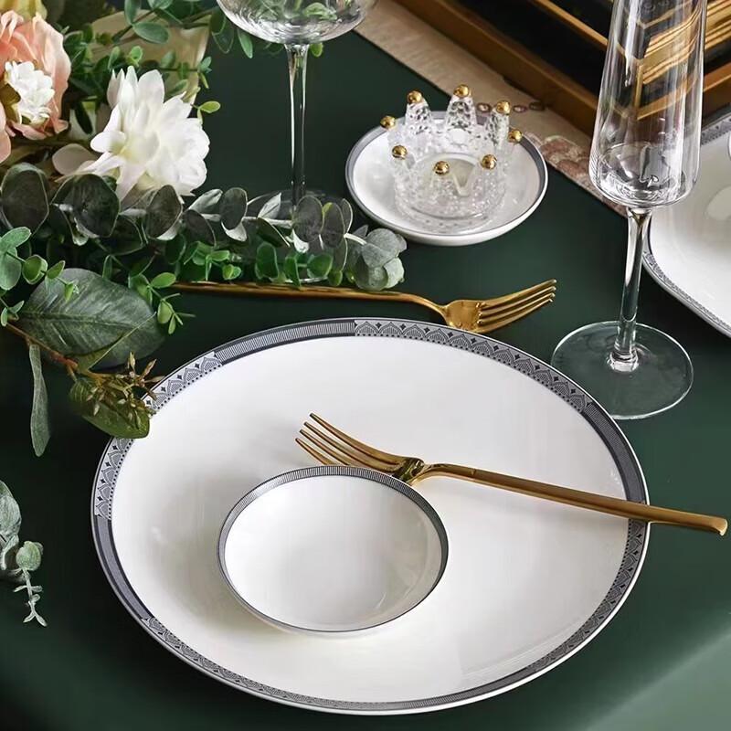 Northern Scenery 52-Piece Bone China Dinnerware Set
