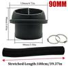 42mm 60mm 75mm 90mm Car Air Diesel Parking Heater 1x Air Outlet Vent + 1x Warm Duct Pipe + 2x Clamps For Webasto Eberspacher
