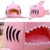 Warm Shark Shape Pet Bed Warm Cushion Soft Nest