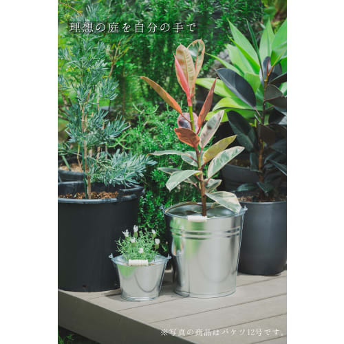 Onoue Seisakusho (ONOE) Bucket No. 10, 15 Liters, Impact and Cold-Resistant Galvanized Steel, Gardening, Camping, and Emergency Supplies, 31.5cm Diame