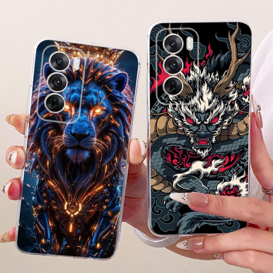 Чехол для OPPO Reno 12 5G CPH2625 Новый Стильный Цветок Бантик Мягкий Прозрачный Силикон ТПУ Задняя Крышка Для OPPO Reno12 Pro CPH2629 Чехол