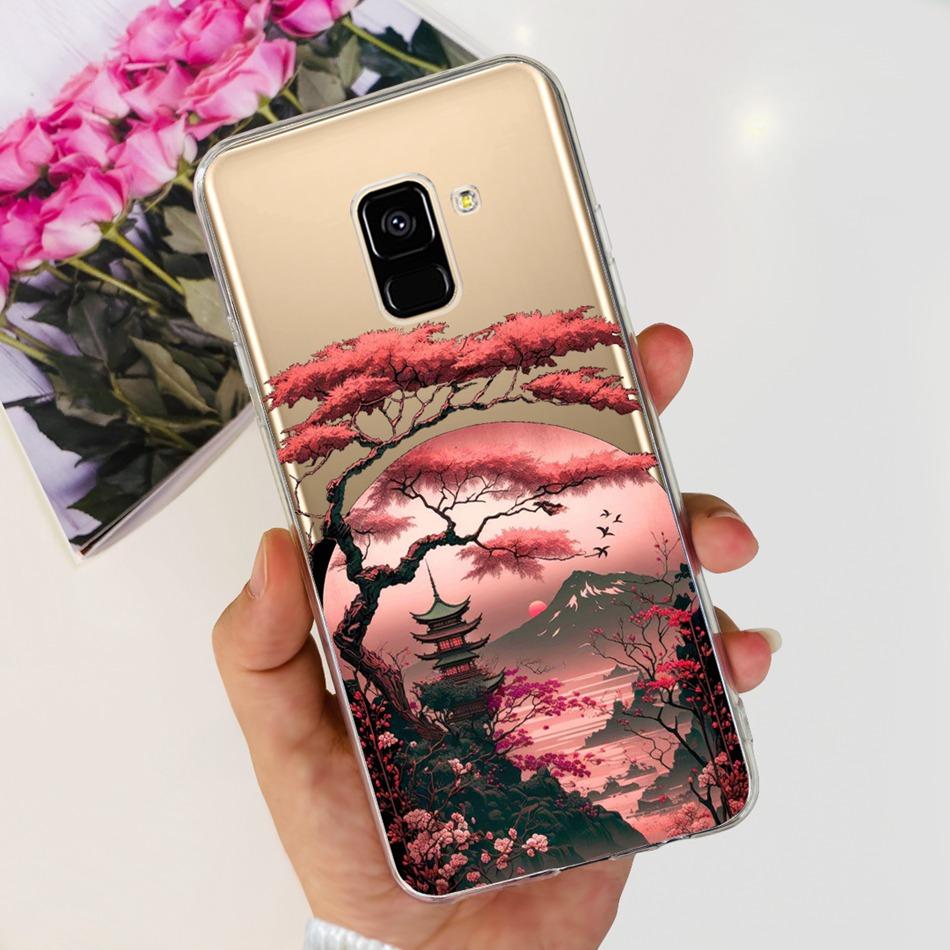 Для Samsung Galaxy A8 (2018) / A8+ (2018) Мягкий силиконовый TPU чехол SM-A730F A530F для Samsung A 8 A8 Plus, милые чехлы с мультяшными пандами