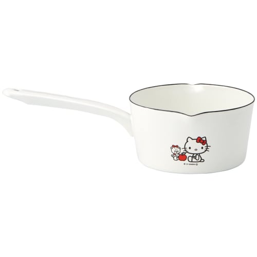 Skater Enamel Double Mouth Milk Pan 15cm 1.2L Hello Kitty & Tiny Chum Sanrio ENMP1-A