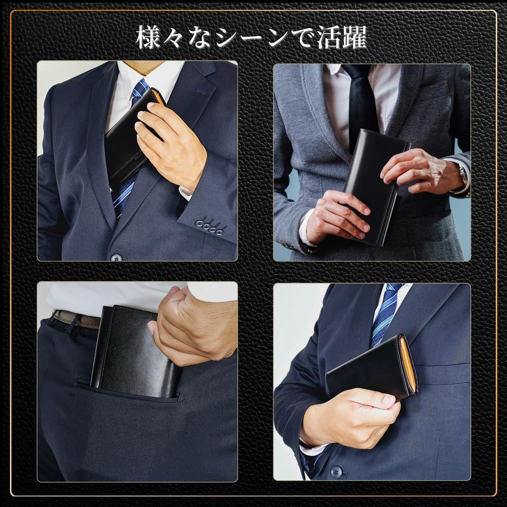 И длинная монета большой 21 легко итальянский Сделано в верхней коже подлинная молния YKK [Fabrizio] мужской женский кошелек, двойной, складной, кошелек, тонкий,