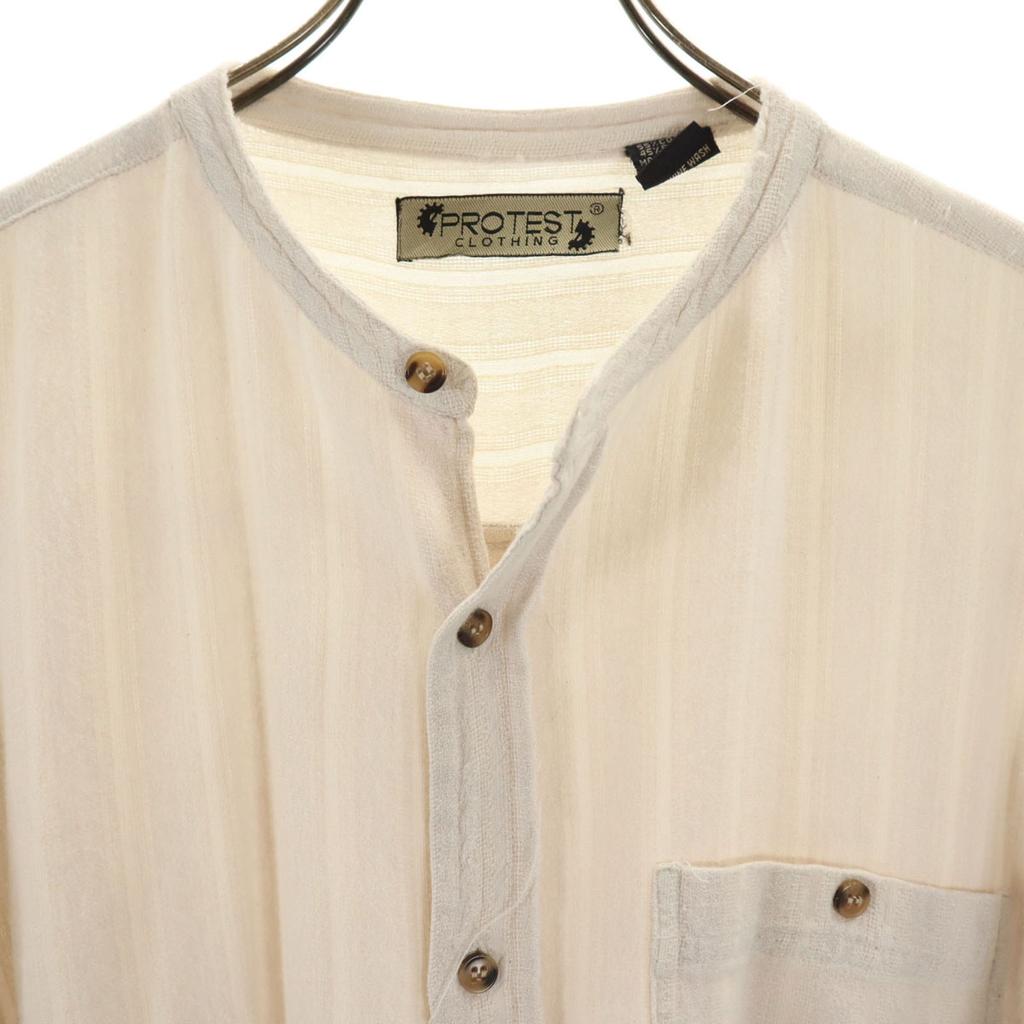 PROTEST CLOTHING 00s Short Sleeve Shirt L Off White Men's Used