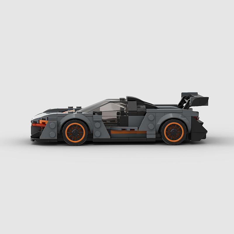 MOC Техническая модель гоночного автомобиля, конструктор City Vehicle Bricks, гоночный суперкар, игрушка для детей, подарок, Сенна