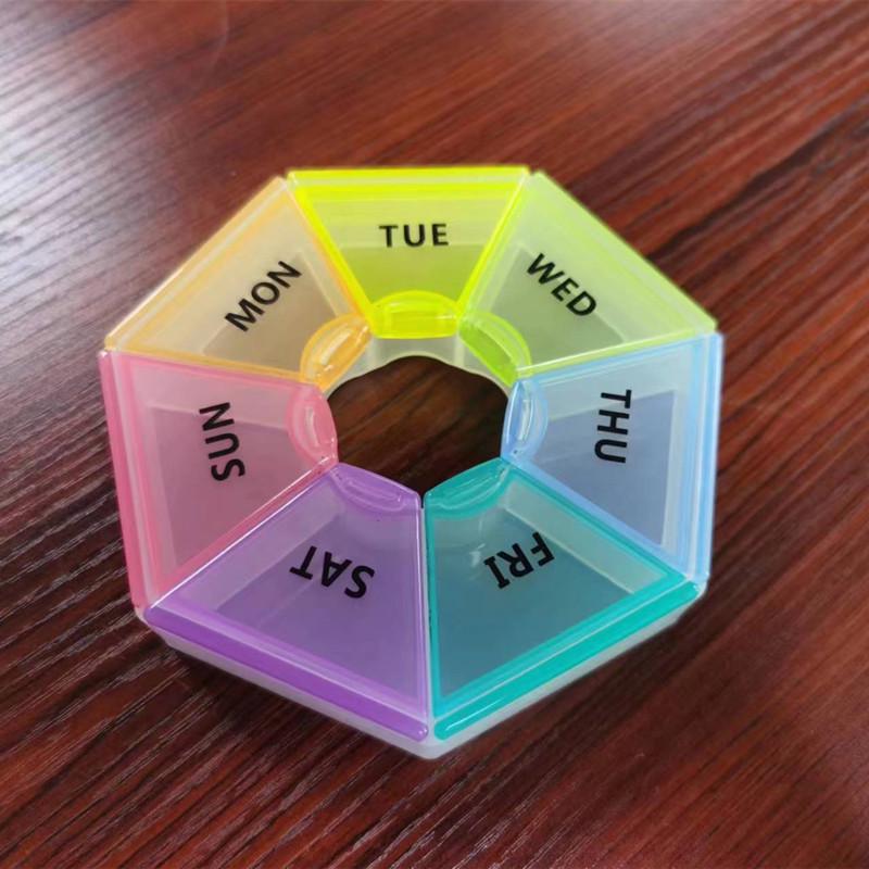 Portable 7-Compartment Pill & Supplement Organizer