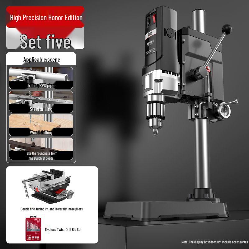 Высокомощный промышленный настольный сверлильный станок 220В: Многофункциональный бытовой дрель