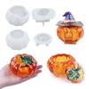 Хэллоуин Тыква Коробка для хранения DIY Кристальная Эпоксидная Смола Поделки Изготовление Ведьма Банка для хранения Хэллоуин Шляпа ведьмы Свеча Зеркало Форма