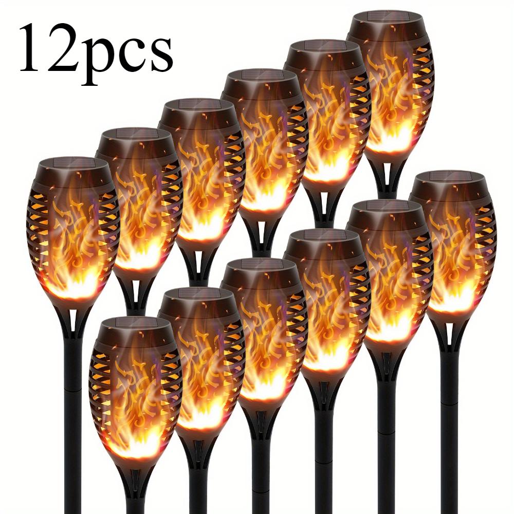 4/6/8/12 Уличные солнечные фонари с миганием, водонепроницаемые светодиодные фонари для садов, кемпинга, вечеринок, садов, Хэллоуина, автоматическое включение