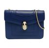 [Б/У] Сумка Serpenti Forever Small из синей кожи с головой змеи, на плечо, через плечо - Очень хорошее состояние #PJLRTJ