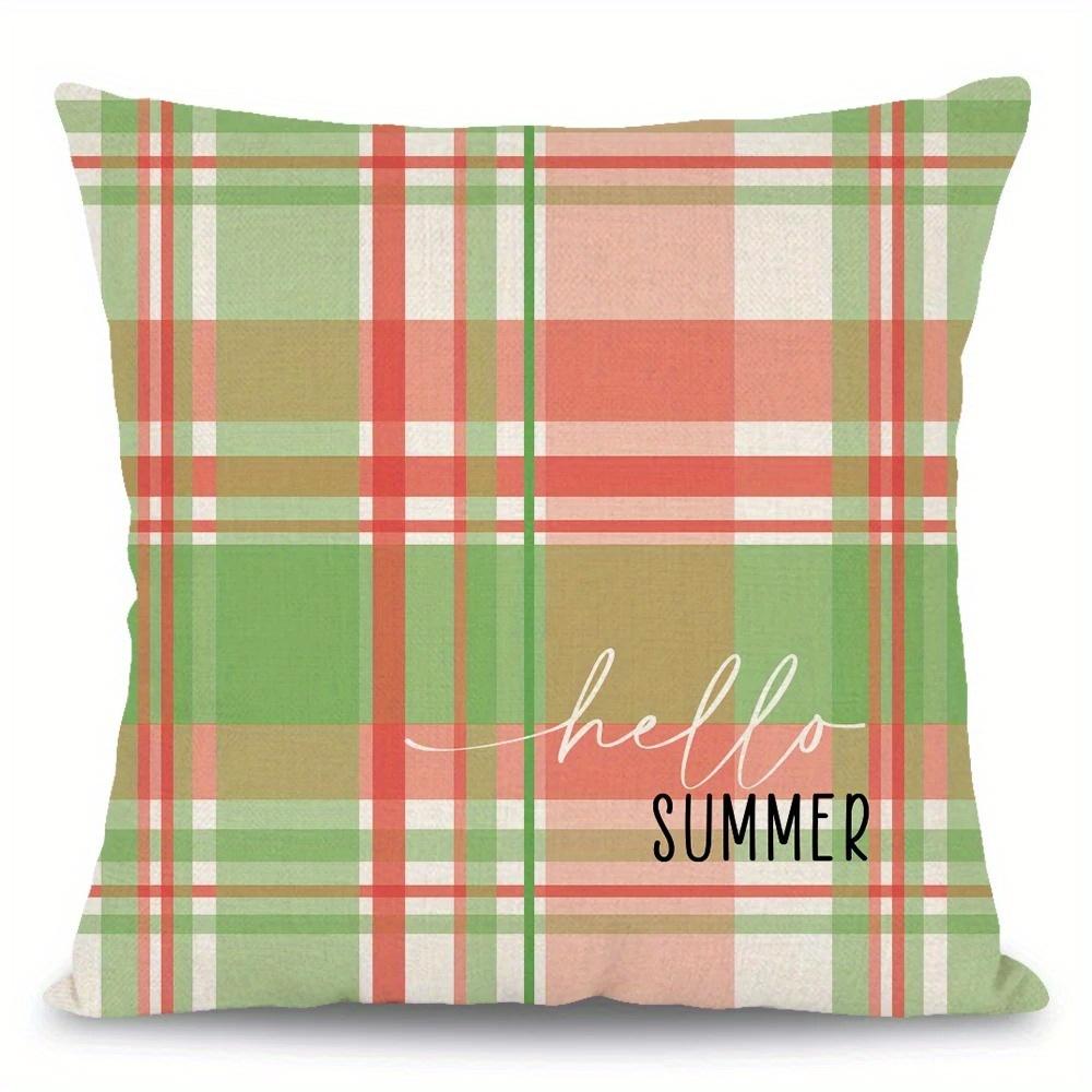 Home Decor Summer Vibes And Watermelon Sweetness Pattern Cushion Cover Suitable For Sofa Bedroom Car Pillow Cover