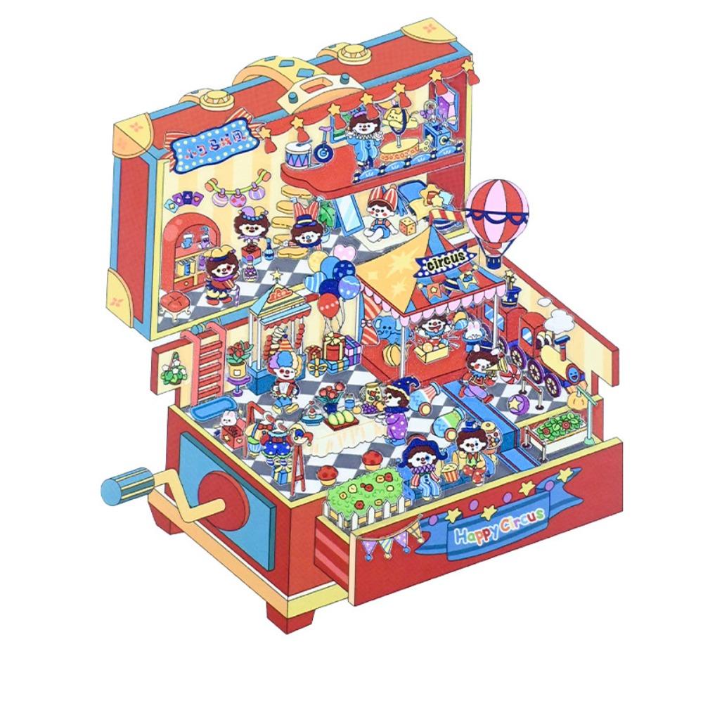 DIY Accessories Visual Stacking Sticker Decorative Miniature Scene Stickers  Christmas Gift