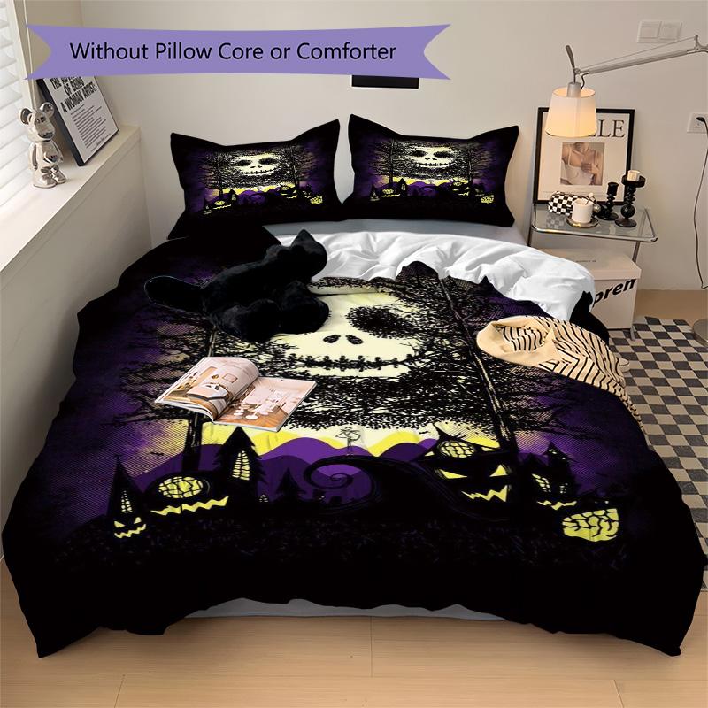 Halloween Night Bedding 3 Piece Set Hd Print Duvet Cover Pillowcases For Teens Adult Bedroom Decoration Christmas Gift C9211520