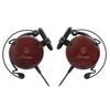 Наушники Audio Technica ATH-EW9 с проводным ушным крючком, накладные, деревянный корпус, коричневый, маленький