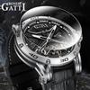 Bonest Gatti Watches Men's Casual Round Hollowed-out Spiral Tourbillon Mechanical Watch
