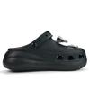 Crocs EVA Classic Crush Clog Blade Wing Angel Удобные и Модные Туфли Перфорированные Туфли Унисекс Серебристый