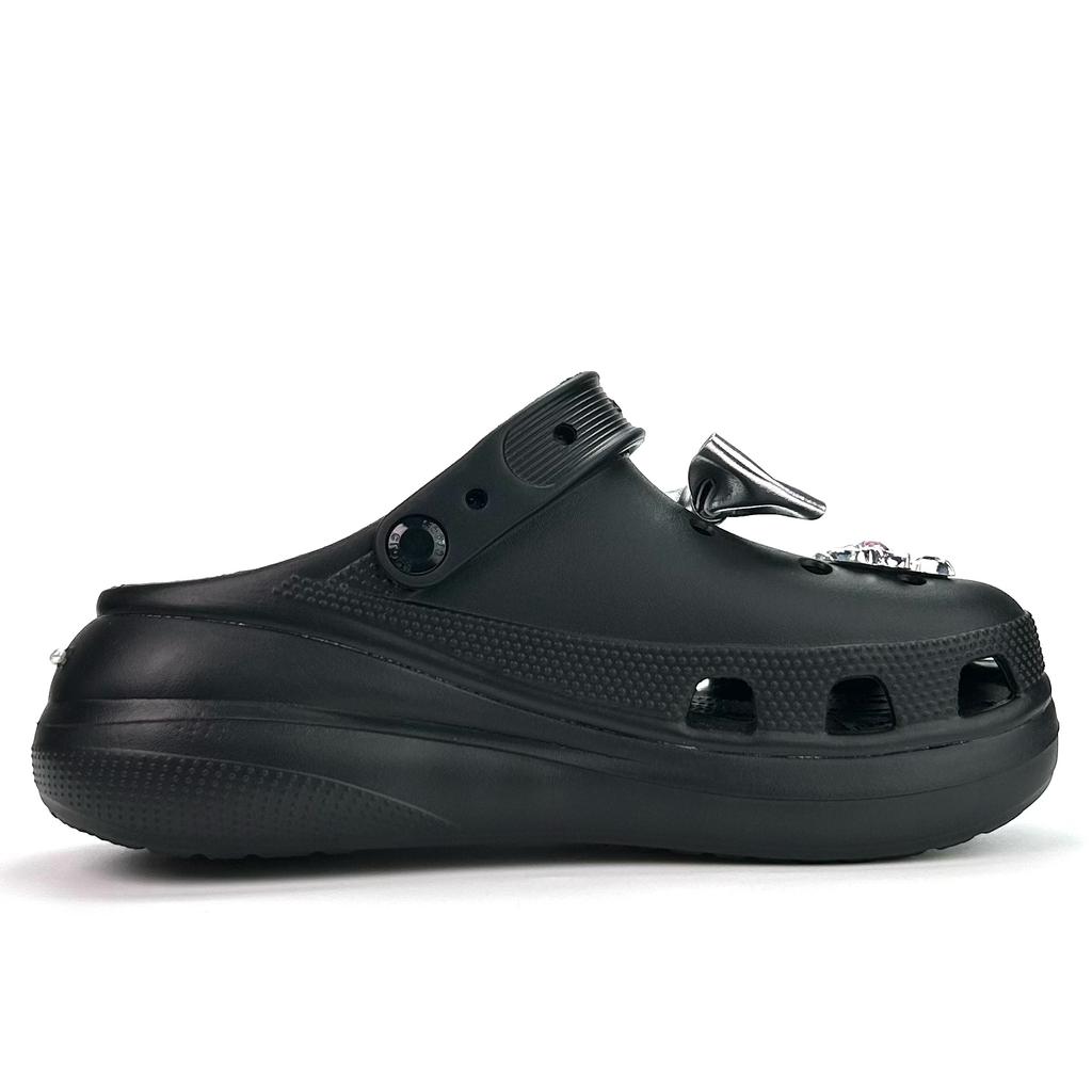 Crocs EVA Classic Crush Clog Blade Wing Angel Удобные и Модные Туфли Перфорированные Туфли Унисекс Серебристый
