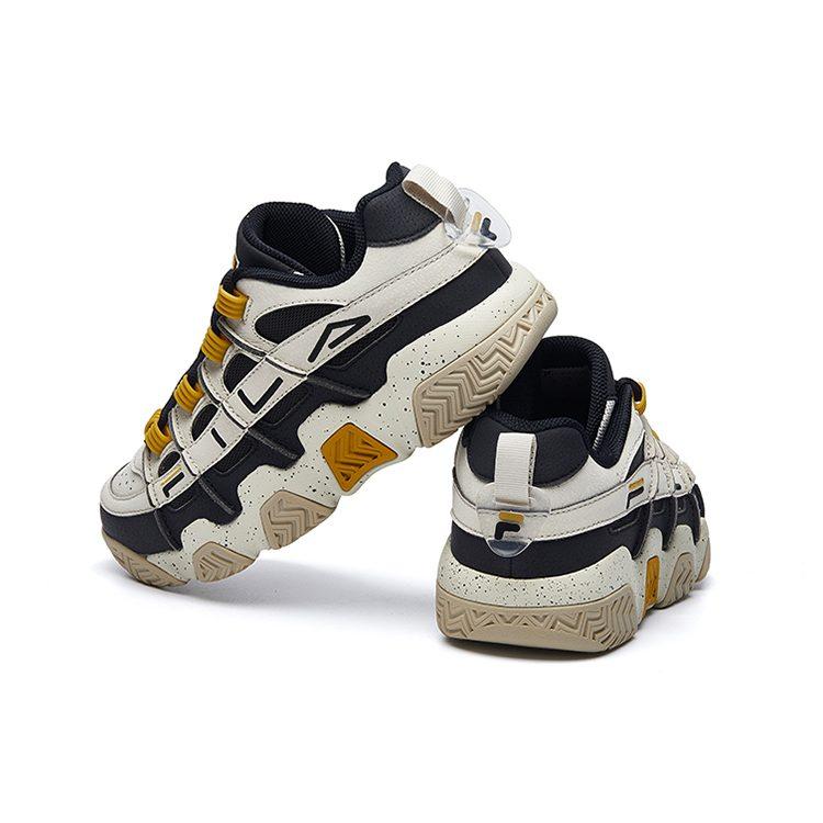 Fila Низкие винтажные баскетбольные кроссовки мужские Белые Черные Желтые F12M041202FOB