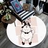 Spy x Family2 Round Area Rug,Carpet Rug for Living Room Bedroom Sofa Playroom Decor,Non-slip Floor Mat