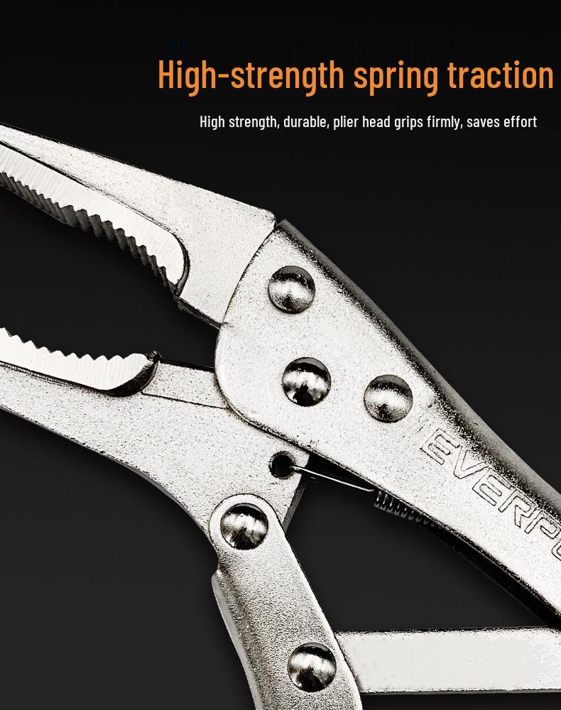 Многофункциональные складные клещи-зажимы C-типа с плоскими, круглыми и игольчатыми губками, автоматический быстрозажимной зажим.