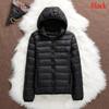 Women Casual Windproof Parka White Duck Down Jacket Coat Hooded Warm Autumn Winter