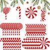 36 Pieces Candy Props Wooden DIY Candy Cane Christmas Tree Ornaments