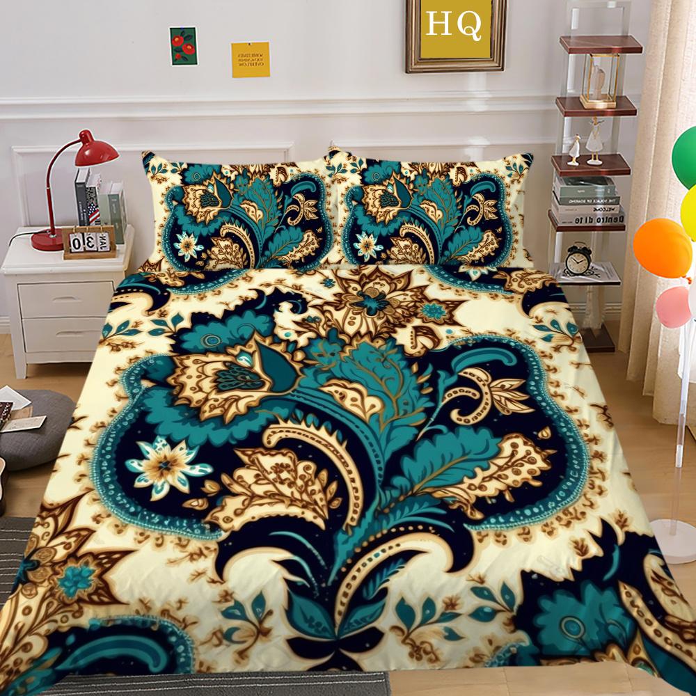 Декор спальни из микрофибры с красивым цветочным принтом, женское покрывало, королевский размер, домашнее постельное белье, костюм